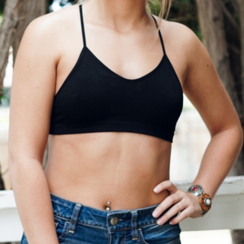 Racerback Bralette | Black - Picture 3 of 7